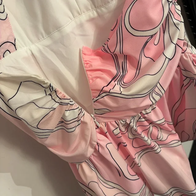Unbranded Dresses Printed Halter Backless Ruffle-Hem Mini Dress product detail image 9