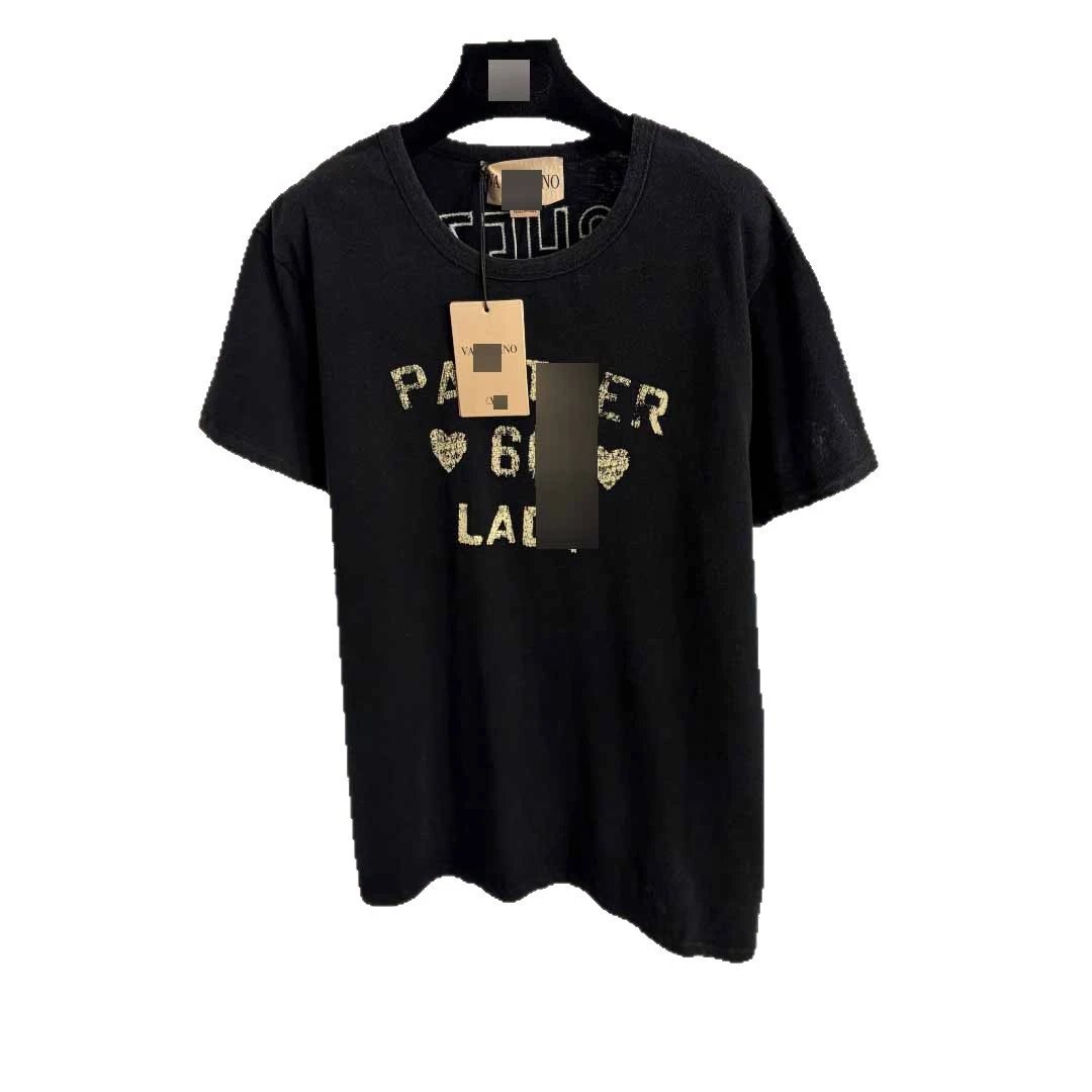 Valentino T-Shirts Short-Sleeve Letter-Print T-Shirt image 5