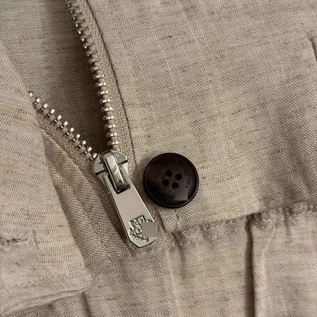 Unbranded Matching Sets Linen-look sleeveless vest and drawstring wide-leg trousers with floral bead embellishments product detail image 8