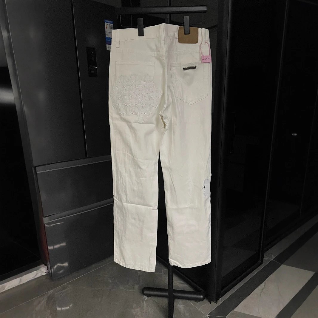 Unbranded Jeans Straight-Leg with Cross Appliqué image 2