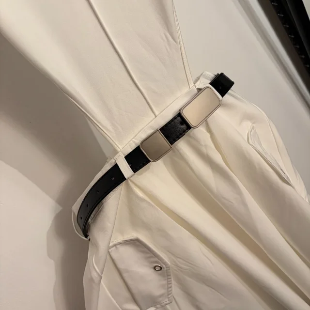 Unbranded Jumpsuits Sleeveless belted wide-leg jumpsuit with flap pockets product detail image 5