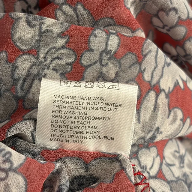 Miu Shirts Floral Print Long-Sleeve Shirt with Chest Pocket product detail image 10