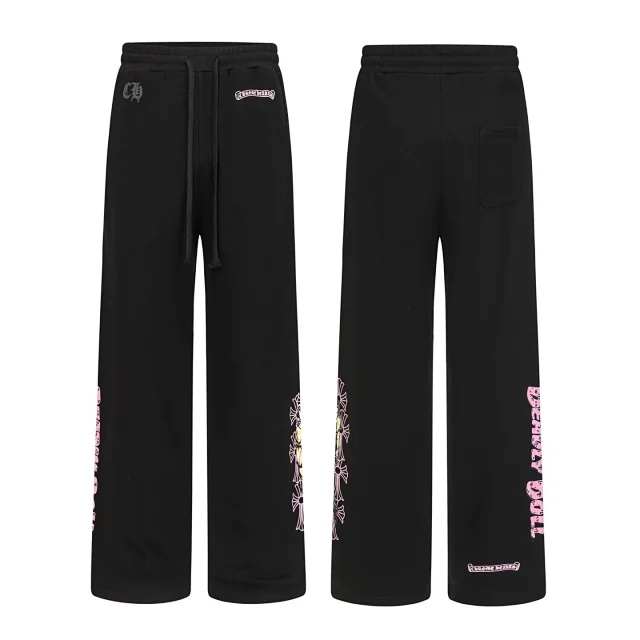 Chrome Hearts Trousers Drawstring wide-leg with cross graphics product detail image 3