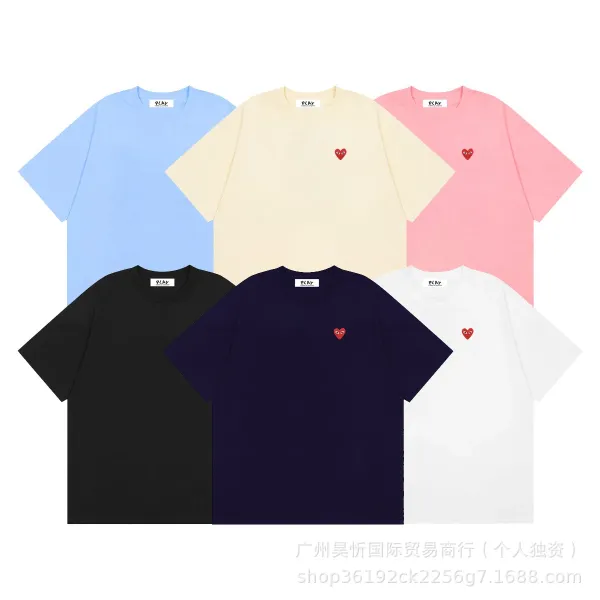 Comme des Garçons Play Heart Eyes Pink T-Shirt - 4