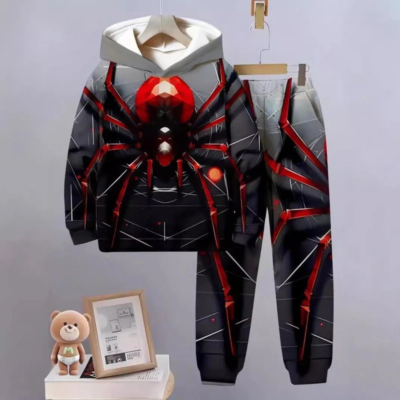 Spider Print Hoodie 