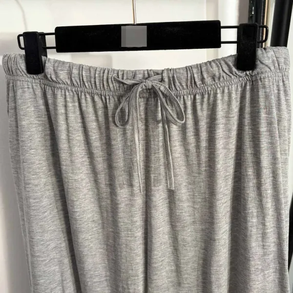 Design Black Oversized T-Shirt and Wide-Leg Lounge Pants Set - 9