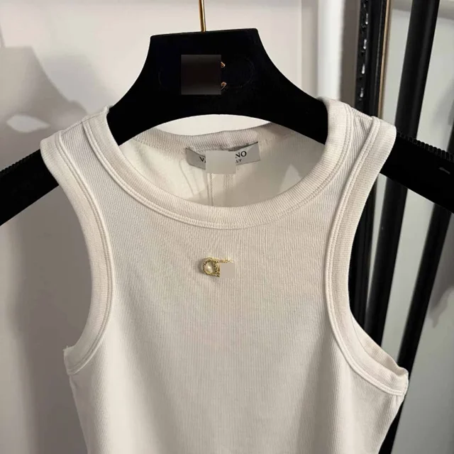 Valentino Vests Ribbed Sleeveless Tank Top product detail image 4