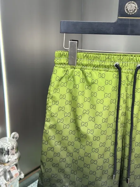 Gucci GG Monogram Print Swim Shorts Lime Green - 24