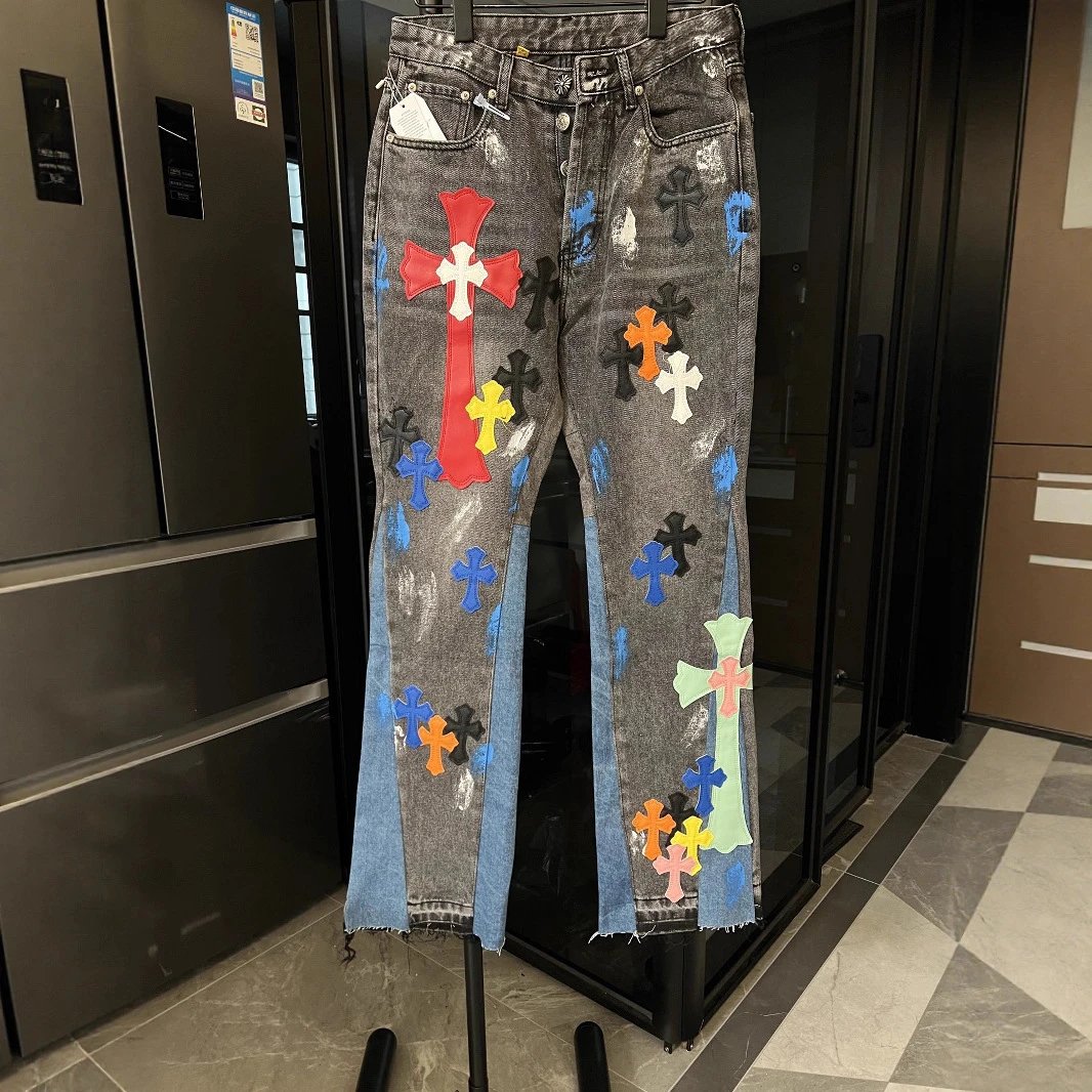 Denim Cross Patchwor