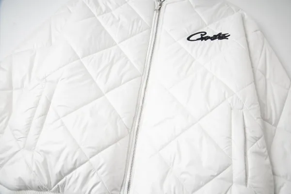 Corteiz Diamond Quilted Bomber Jacket Black Outerwear Jacket - 15
