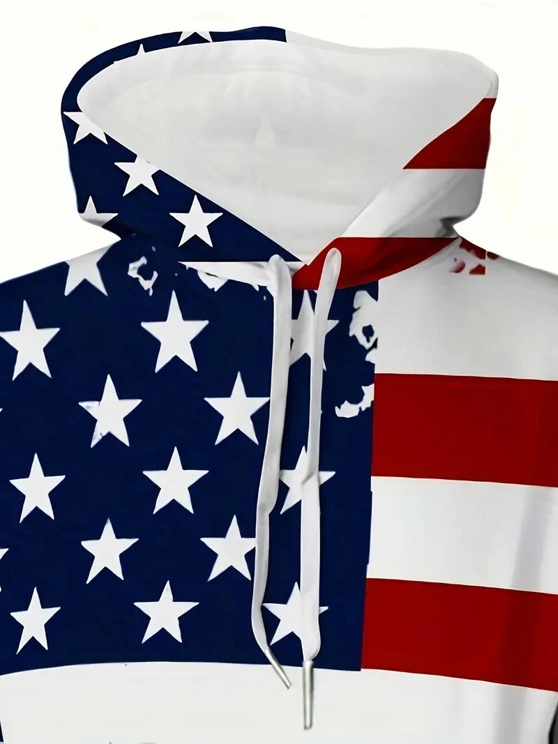 Design Abstract Face Print Hoodie and Sweatpants Set Multicolor Tracksuit - 21