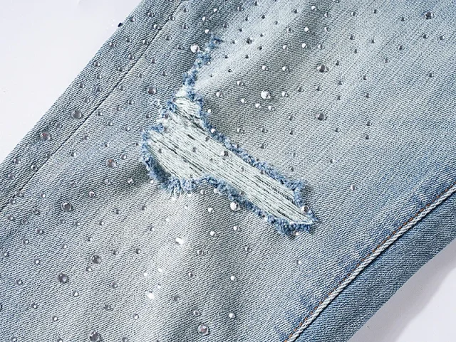 Purple Brand Jeans Printed and distressed denim product detail image 15