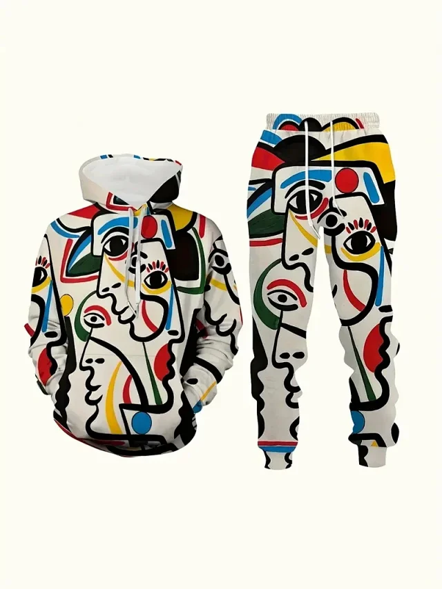 Unbranded Matching Sets Graphic Print Hooded Set product detail image 13
