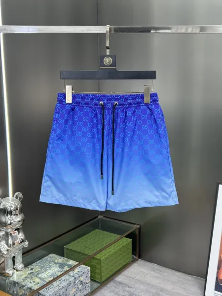 Gucci GG Monogram Print Swim Shorts Lime Green - 53