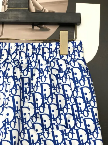 Dior Oblique Print Blue and White Shorts - 23