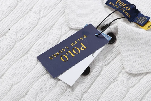 Polo Ralph Lauren Knitwear Cable-Knit Short-Sleeve Shirt product detail image 4