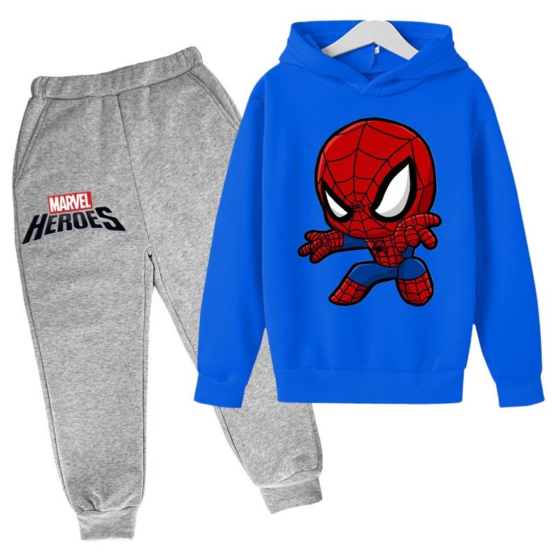 Marvel Matching Sets Children's Spider-Man Hooded Sweatshirt and Jogger Set image 3