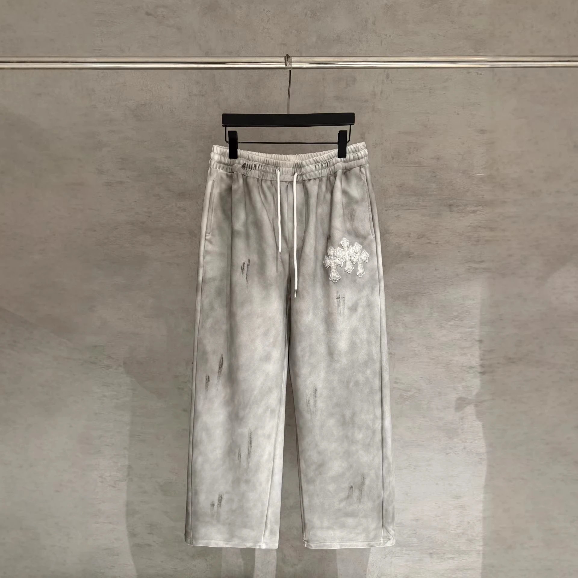 Gray Tie Dye Cross E