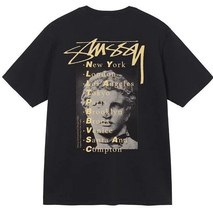 Stüssy T-Shirts Short-Sleeve Statue Graphic T-Shirt image 5