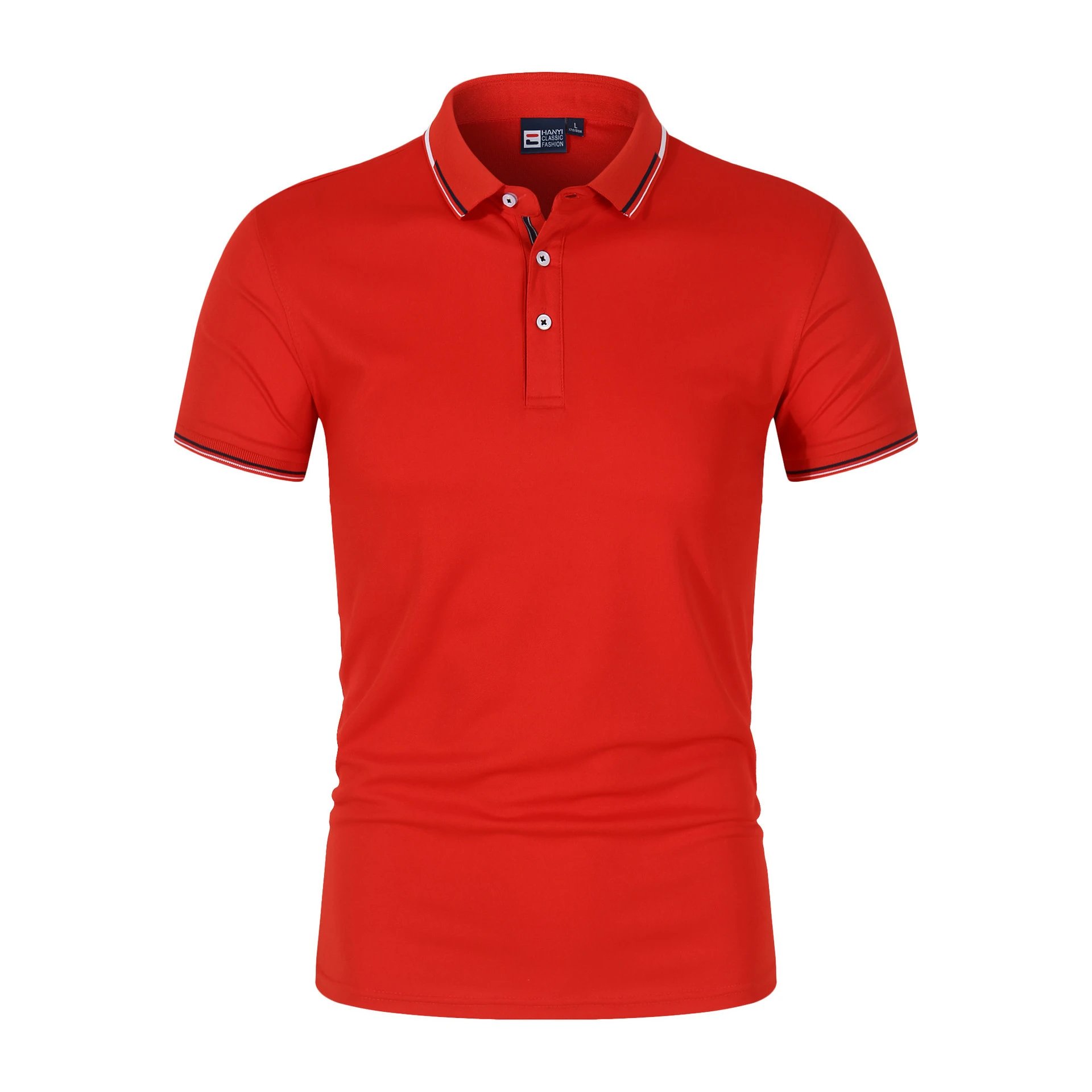 Hanyi T-Shirts Short-Sleeve Polo with Tipped Collar image 3
