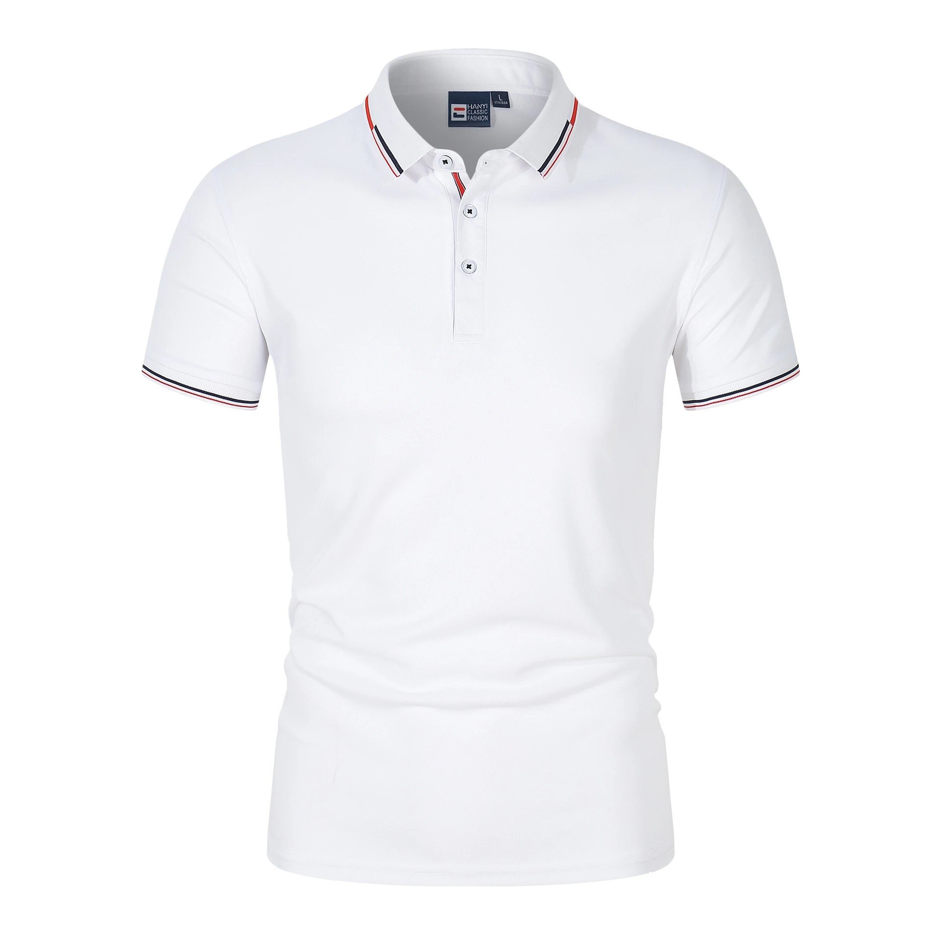 Design HANY Classic Fashion Polo Navy Blue Polo Polo Shirt - 4