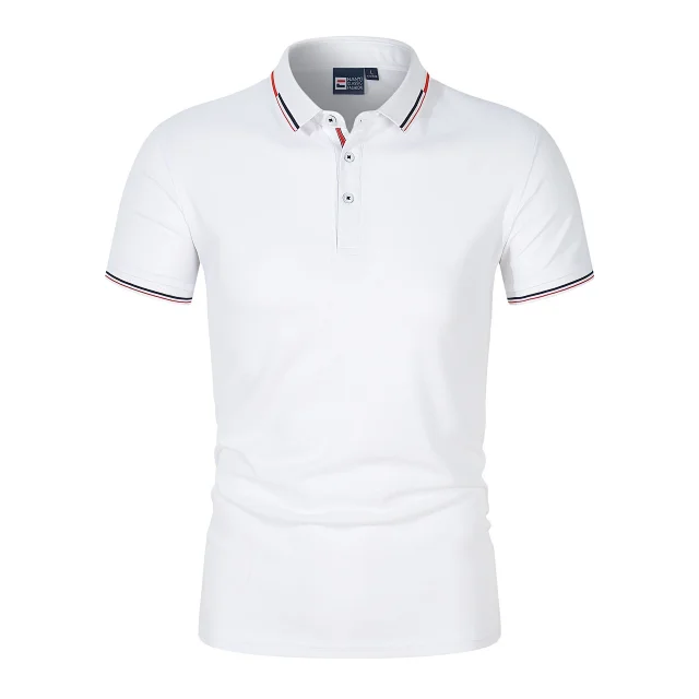 Hanyi T-Shirts Short-Sleeve Polo with Tipped Collar product detail image 3