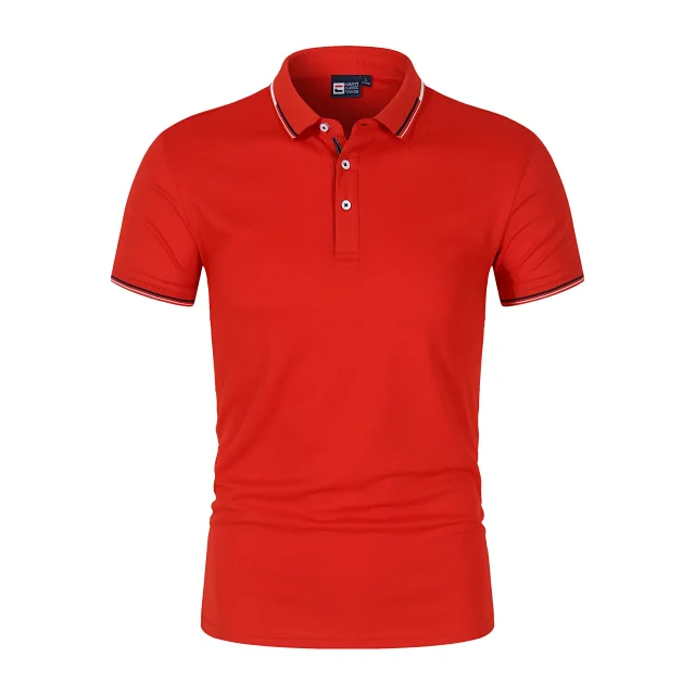 Hanyi T-Shirts Short-Sleeve Polo with Tipped Collar product detail image 4