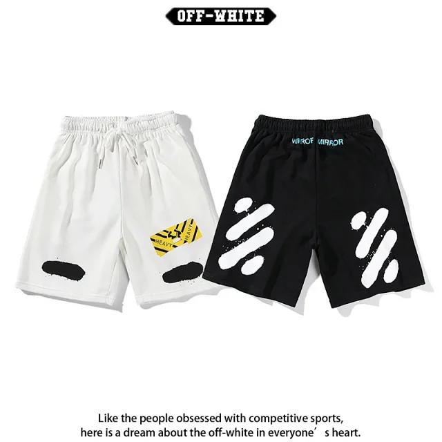 Off-White Shorts Drawstring graphic-print product detail image 2