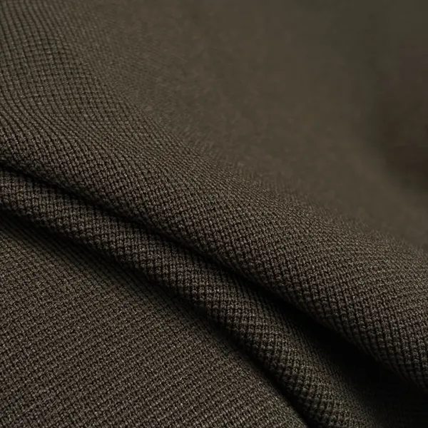 Design Pleated Dot-Embroidered Knit Dress Black - 10