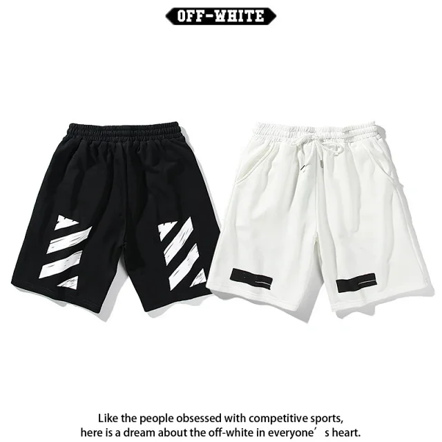 Off-White Shorts Drawstring graphic-print product detail image 5