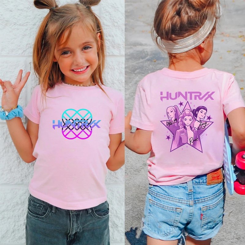 Unbranded T-Shirts Kids' KPop Demon Hunters Graphic Short-Sleeve T-Shirt image 3