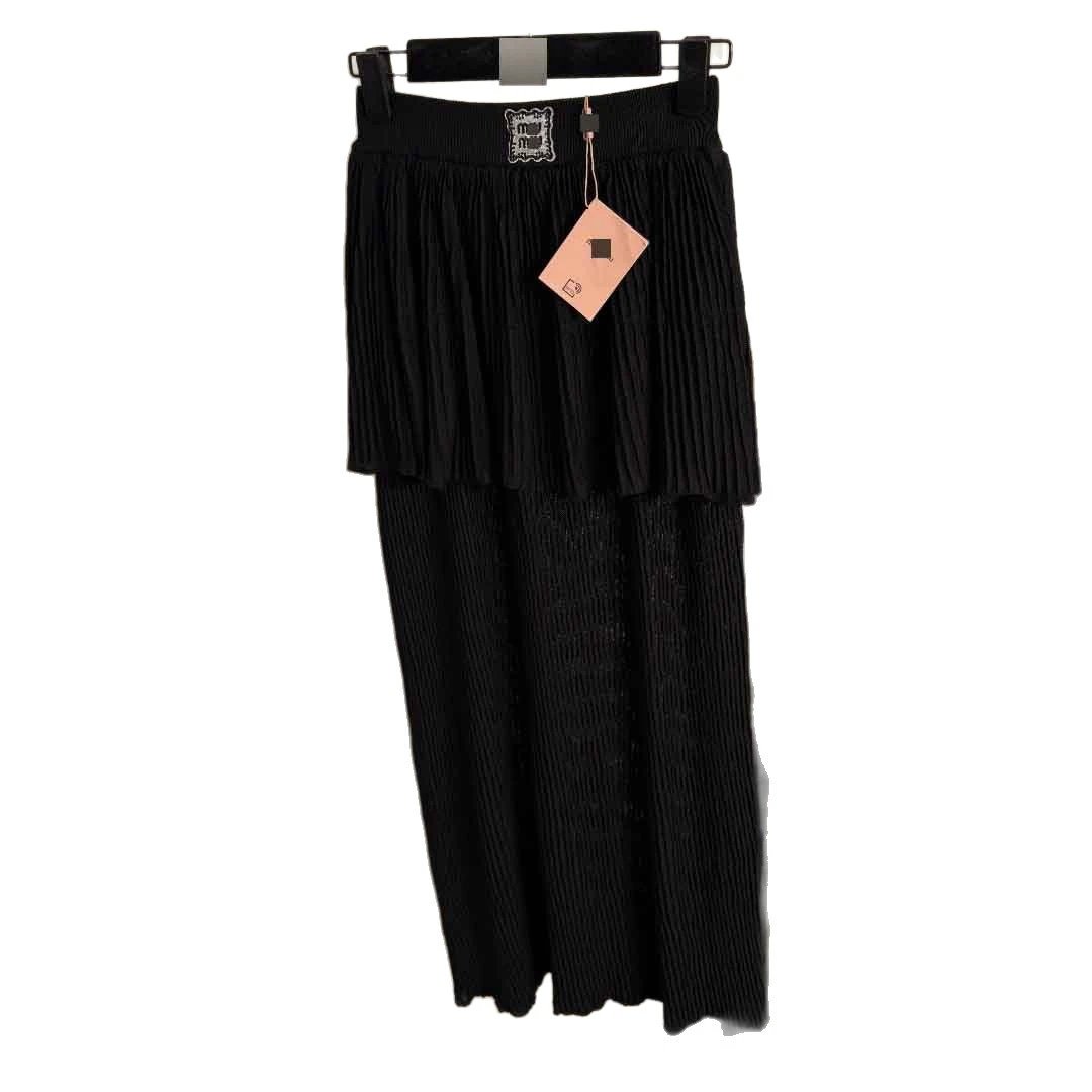 Miu Skirts Layered Pleated Midi Skirt image 5