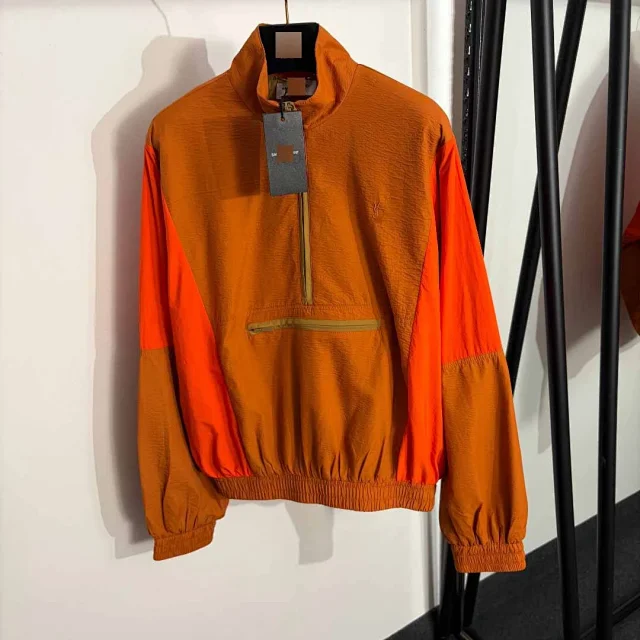 Unbranded Jackets Half-Zip Pullover Jacket with Stand Collar and Front Zip Pocket product detail image 2