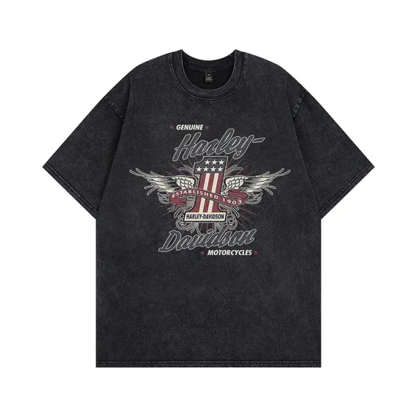 Nirvana Band Graphic Tee Black Acid Wash T-Shirt - 5