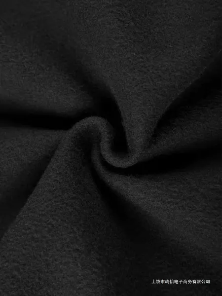 Design Basic Black Fleece-Lined Hoodie and Sweatpants Set - 10