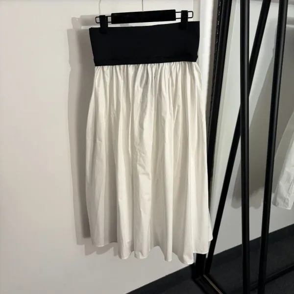 Polo Ralph Lauren Pleated Skirt Navy with White Waistband - 5