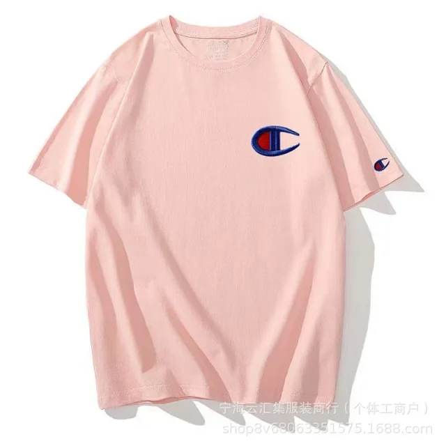 Champion T-Shirts Embroidered logo short-sleeve crewneck product detail image 8