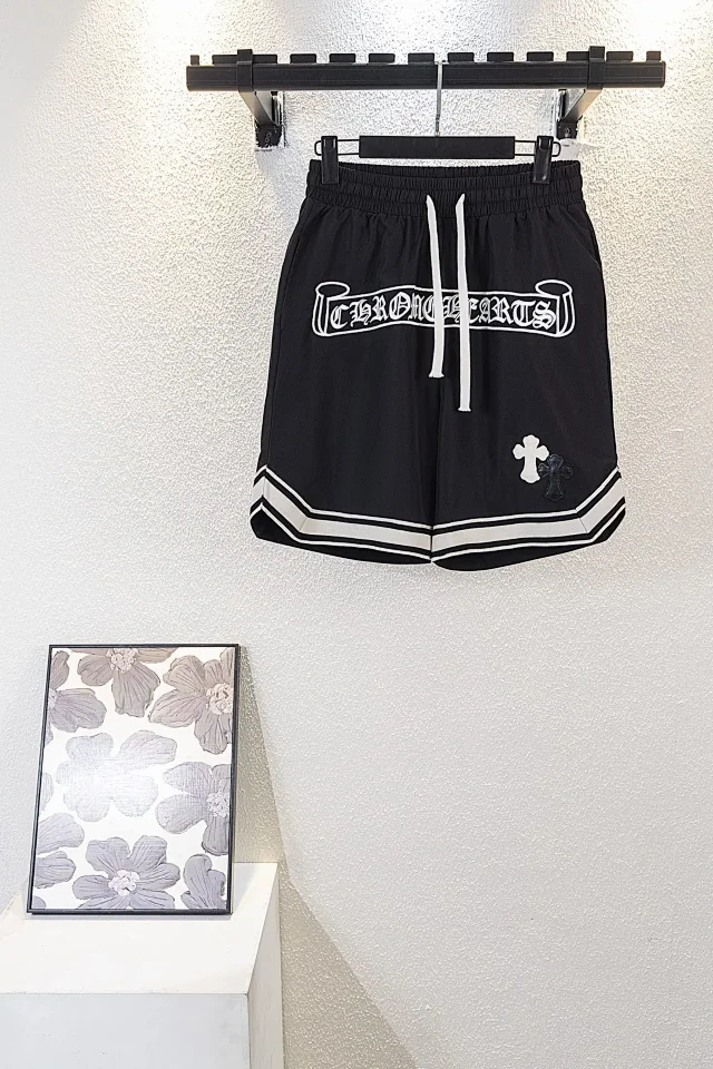 Chrome Hearts Shorts Logo Embroidered Drawstring with Cross Motif product detail image 3