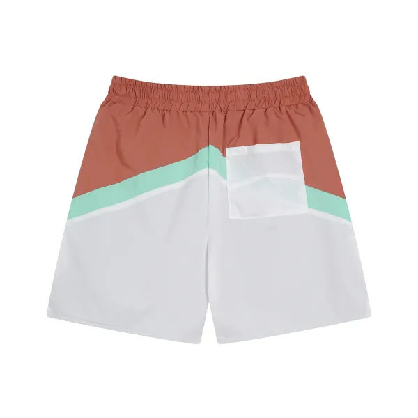 Rhude Logo Stripe Swim Shorts Blue White Mint - 32