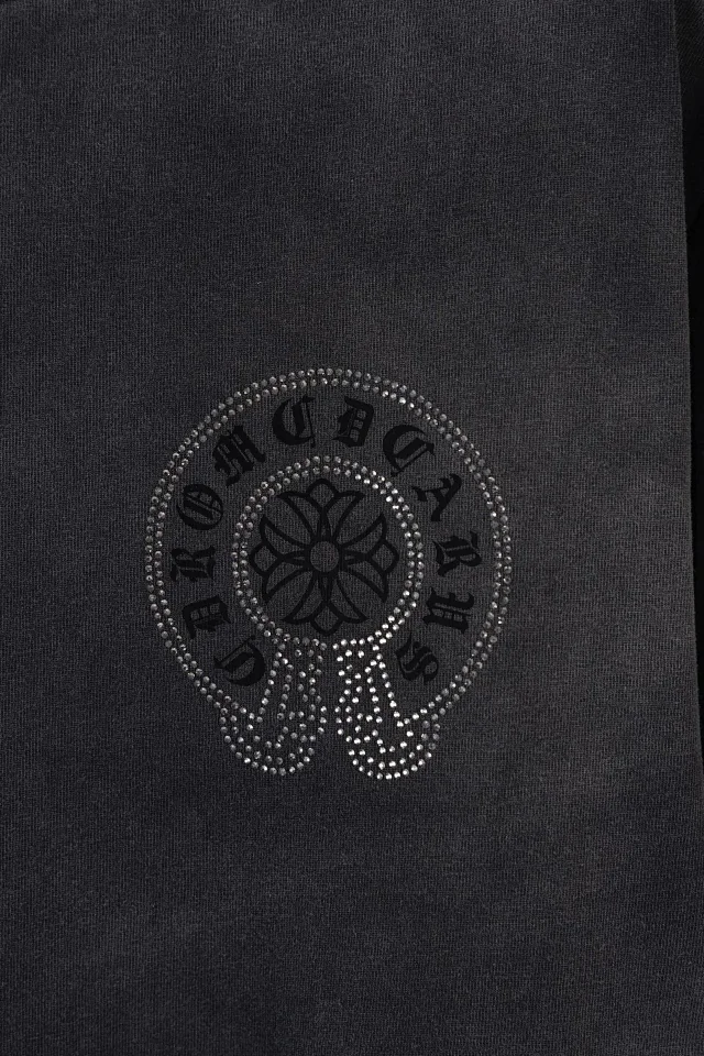 Chrome Hearts T-Shirts Cross Graphic Rhinestone Short-Sleeve T-Shirt product detail image 5