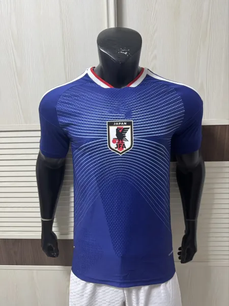 Design FECOFA National Team Away Jersey White / Blue Diamond Pattern Jersey - 17