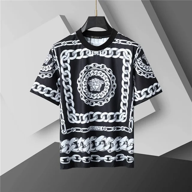 Louis Vuitton T-Shirts Short-Sleeve Crew-Neck Logo-Print T-Shirt product detail image 14