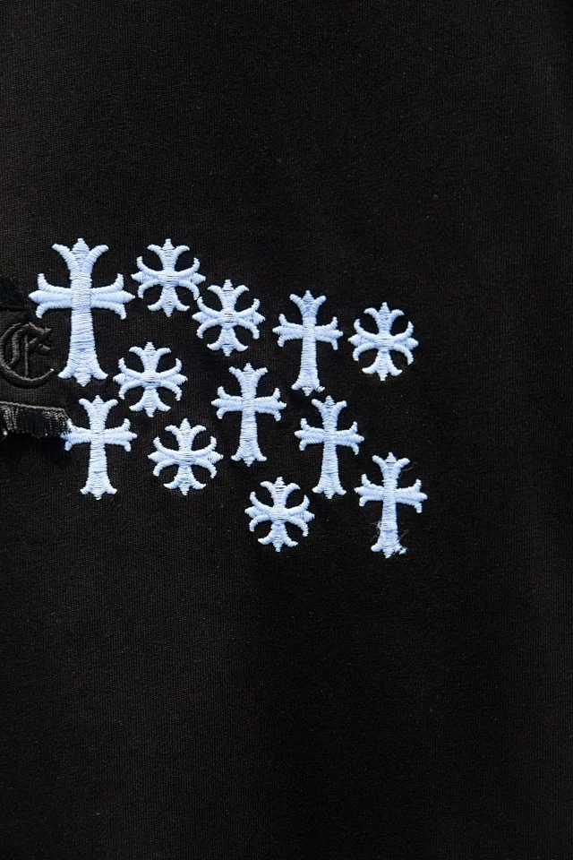 Chrome Hearts T-Shirts Embroidered Cross Motif Short-Sleeve T-Shirt product detail image 19