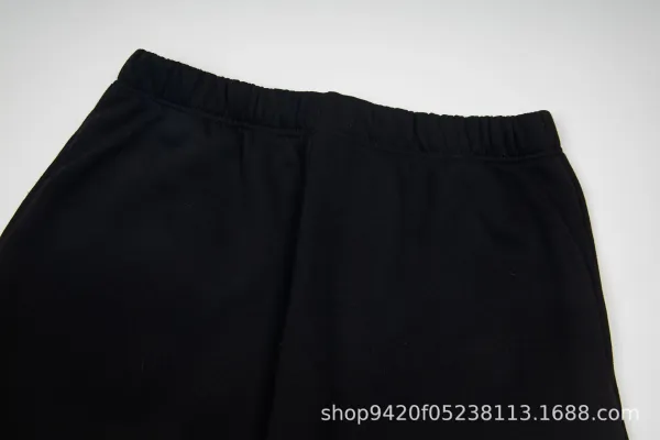 Design Spiderweb Print Black Sweatpants - 13