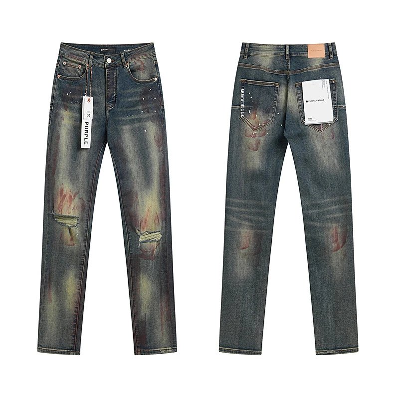 Purple Brand Jeans Printed and distressed denim — PU7009