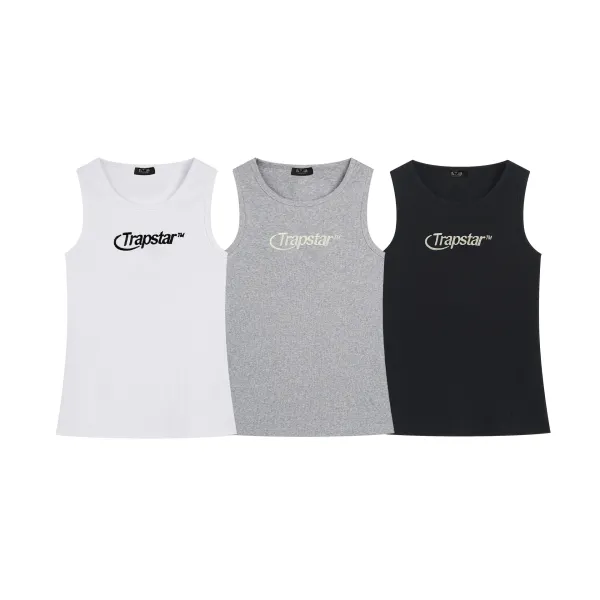 Trapstar Ribbed Tank Top Gray Vest-Top - 4