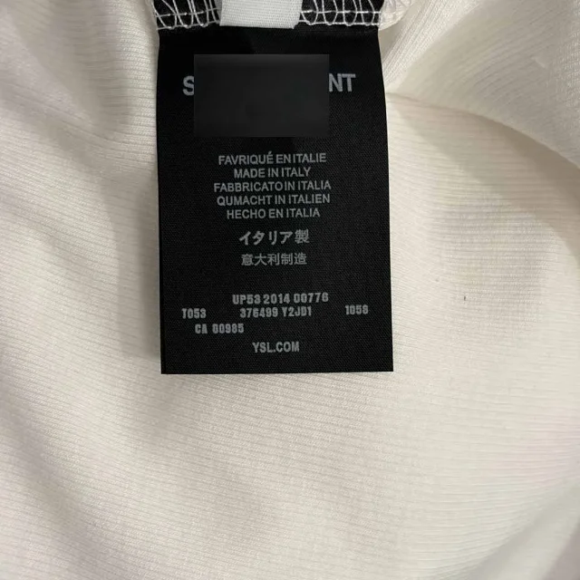 Saint Laurent Vests Ribbed Logo-Embroidered Tank Top product detail image 8