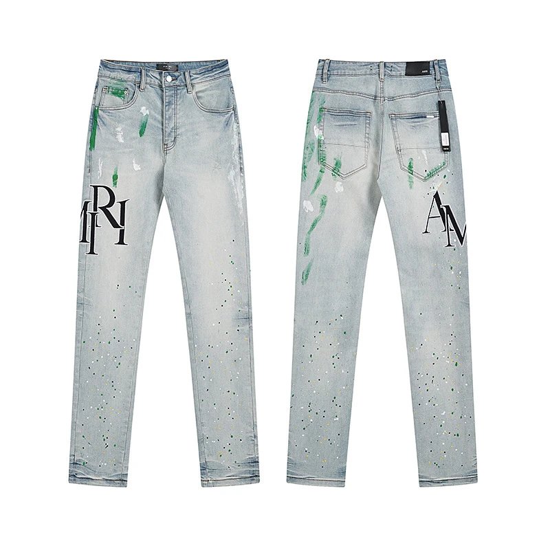 Purple Brand Jeans Printed and distressed denim — AM8006