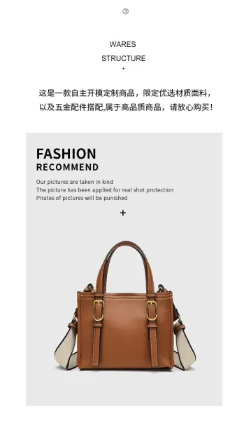 Design Mini Structured Top-Handle Bag Black with Beige Strap Handbags - 5