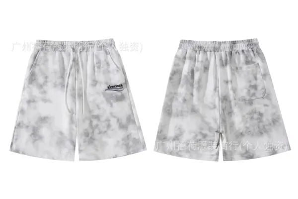 Dior Oblique Print Drawstring Waist Shorts Black Silver - 13